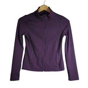 Joe Fresh Track Jacket Purple Size 14 XL Zip Pockets Long Sleeve Thumb Holes